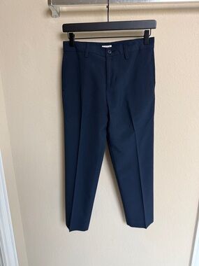 Cat & Jack Boy’s Navy Dress Pants - Flat Front Adjustable waist sz 12